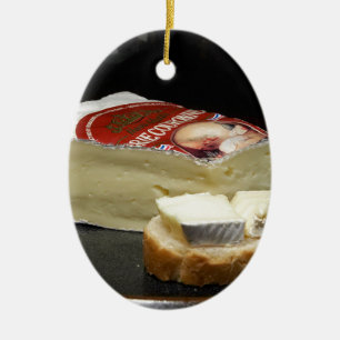 Brie Cheese Design Ceramic Tree Decoration
