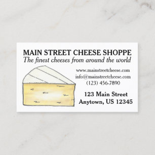 Brie Cheese Shoppe Shop Food Business Chef Foodie Card