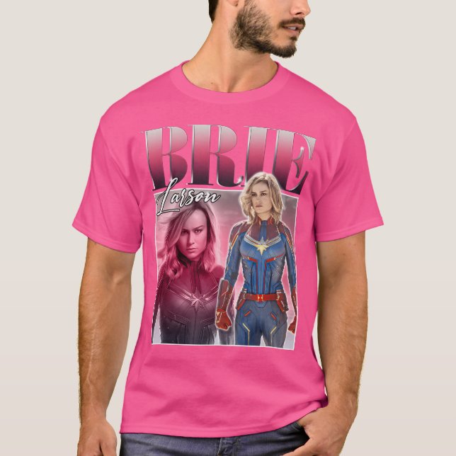 Brie Larson Vintage Style T-Shirt (Front)