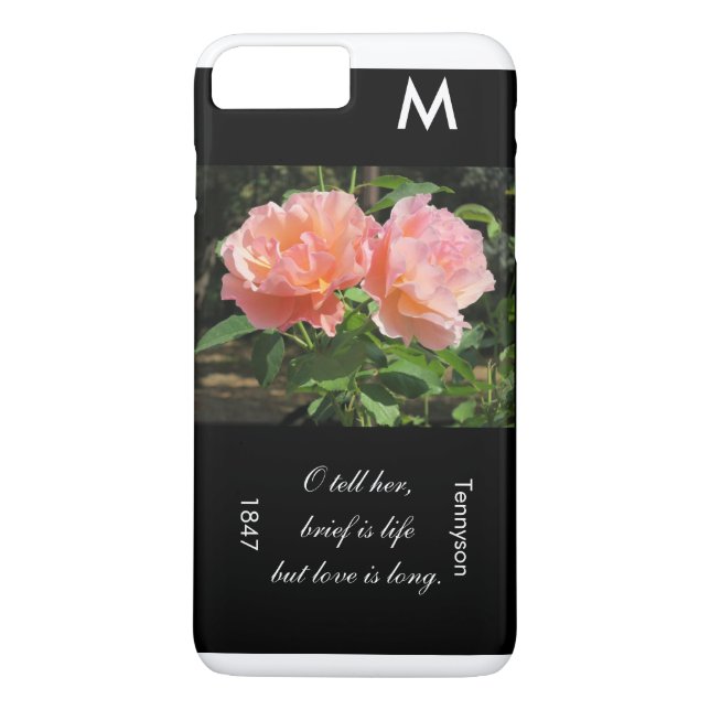 Brief is life but love is long (Tennyson quote) Case-Mate iPhone Case (Back)