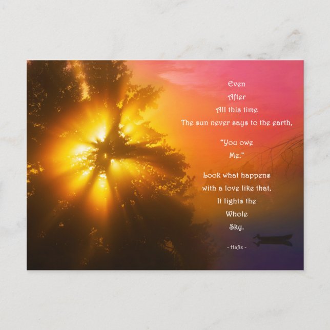 Briefkaart Hafiz - Even after all this time Postcard (Front)