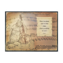 Briefkaart met Rumi - Everything is music