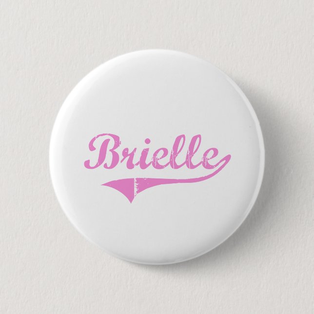 Brielle Classic Style Name 6 Cm Round Badge (Front)