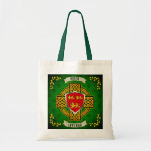 Brien Irish Shield & Celtic Cross Personalized  Tote Bag