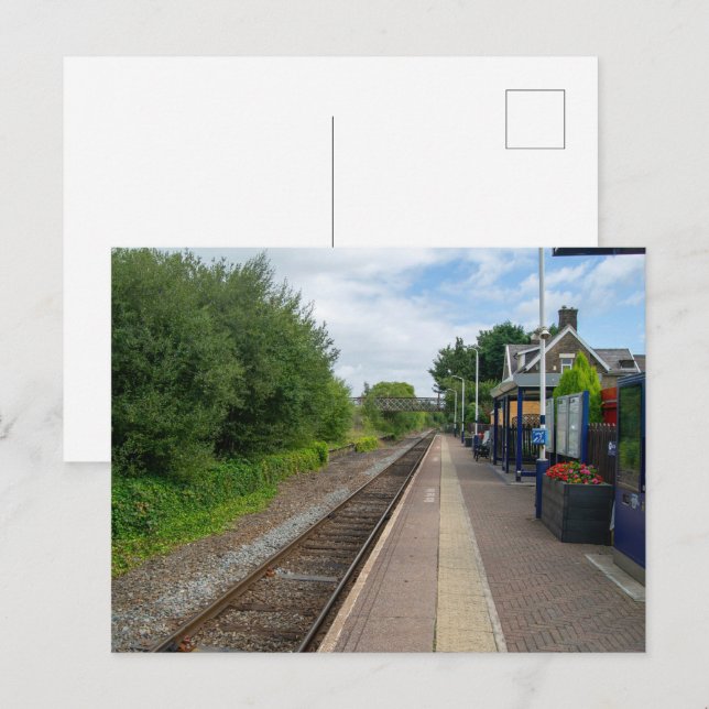 Brierfield Railway Station, Lancashire Postcard (Front/Back)