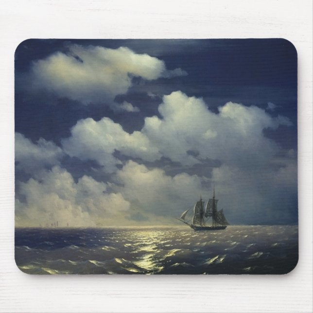 Brig Mercury after the Victory over Turkish Ships Mouse Mat (Front)