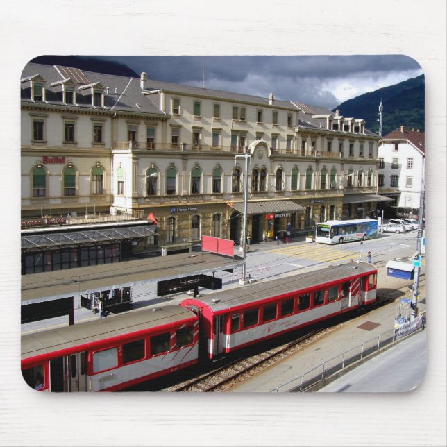 Brig station building mouse mat (Front)