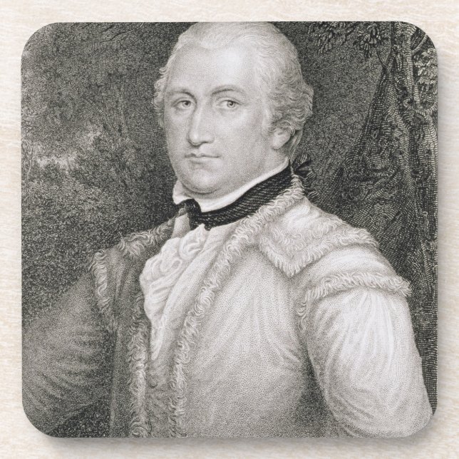 Brigadier General Daniel Morgan (1736-1802) engrav Coaster (Front)