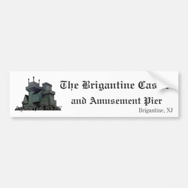 Brigantine Castle Bumper Sticker (Front)