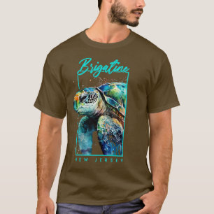 Brigatine New Jersey Watercolor Sea Turtle Portrai T-Shirt