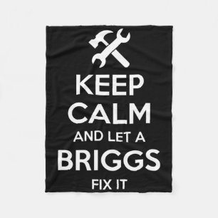 Briggs Funny Surname Birthday Family Tree Reunion Fleece Blanket