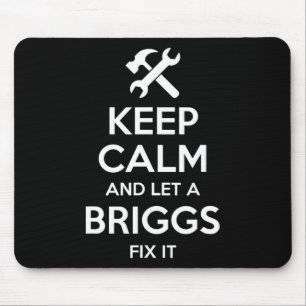 Briggs Funny Surname Birthday Family Tree Reunion  Mouse Mat