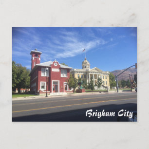 Brigham City - Main Street Postcard