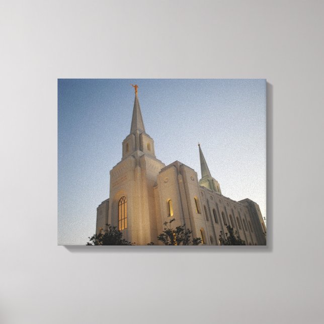 Brigham City Utah Temple #1 LDS Wall Art Canvas (Front)