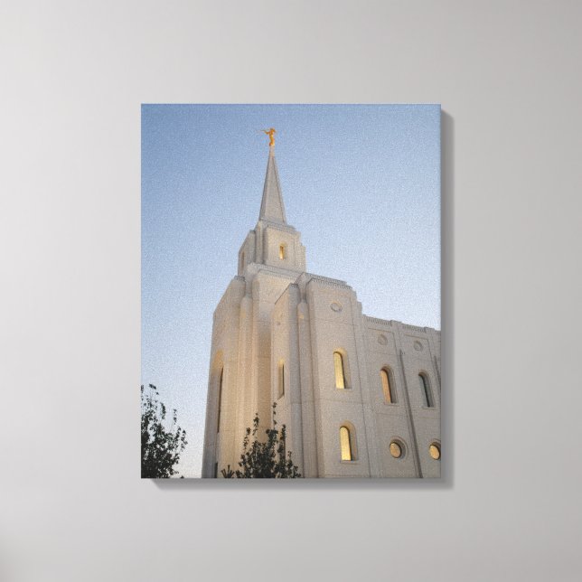 Brigham City Utah Temple #2 LDS Wall Art Canvas (Front)