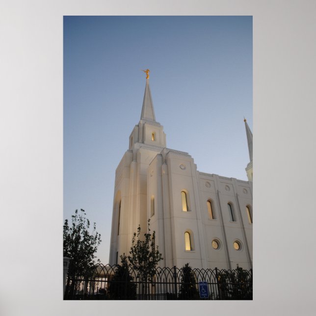 Brigham City Utah Temple #2 LDS Wall Art Poster (Front)