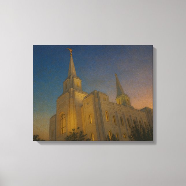 Brigham City Utah Temple Painting™ LDS Art Canvas (Front)