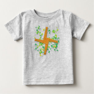 Brighid Cross with Leaves Baby T-Shirt