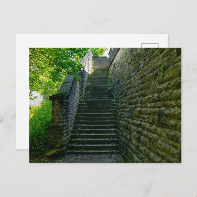 Brighouse Steps - West Yorkshire Postcard (Front/Back)
