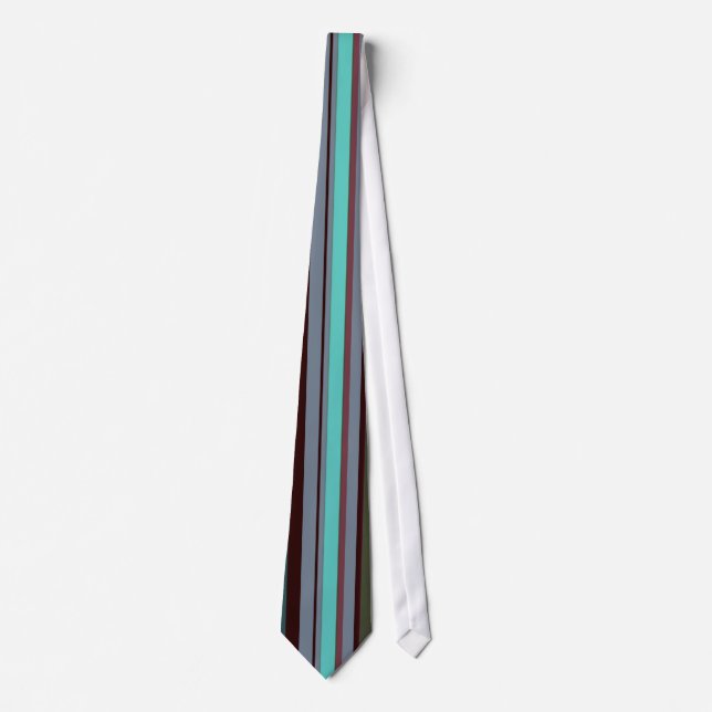 Bright 60s Retro Stripes Tie (Front)