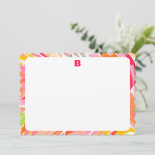 Bright Abstract Border Stationery Note Cards