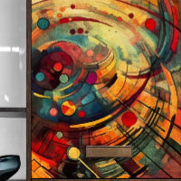 Bright Abstract Circular Decoupage