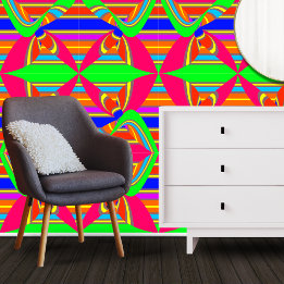 Bright Abstract Colourful Swirl  Wallpaper