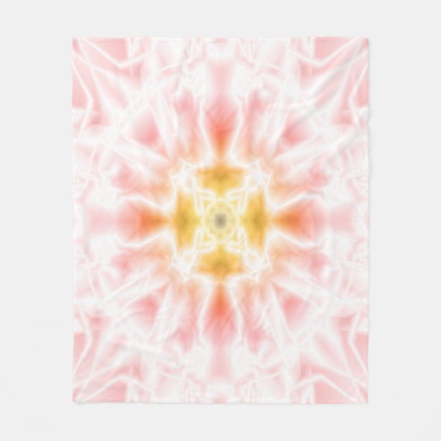 Bright Abstract Fleece Blanket (Front)