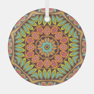 Bright abstract floral ornament design.