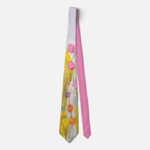 Bright Abstract Floral Tie