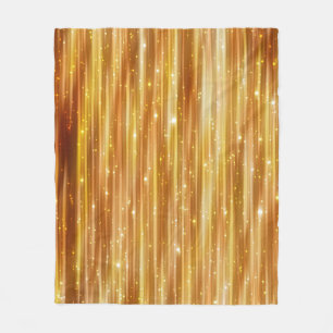 Bright abstract golden background with glitter fleece blanket