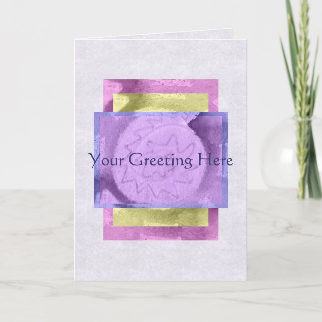 Bright Abstract Greeting Card (Front)