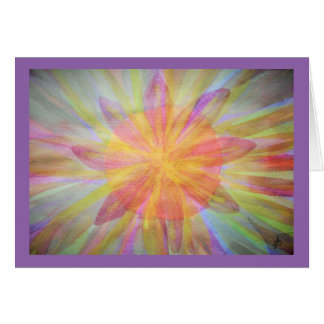 Bright, abstract, kaleidoscope watercolor