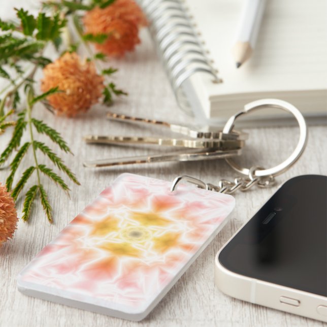 Bright Abstract Key Ring (Front Right)