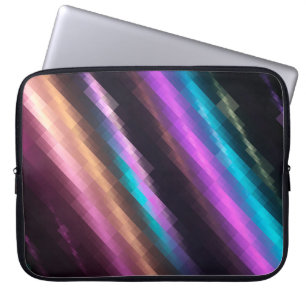 Bright abstract mosaic multicolored background wit laptop sleeve