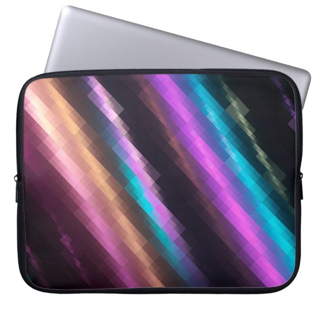 Bright abstract mosaic multicolored background wit laptop sleeve (Front)