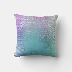 Bright Abstract Mosaic Multicolored Gloss Cushion