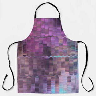 Bright abstract mosaic multicolored with gloss apron