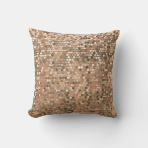 Bright abstract mosaic vintage background with glo cushion
