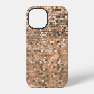 Bright abstract mosaic vintage background with glo iPhone 12 case