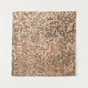 Bright abstract mosaic vintage background with glo tapestry