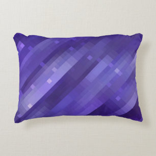 Bright abstract mosaic violet background with glos decorative cushion