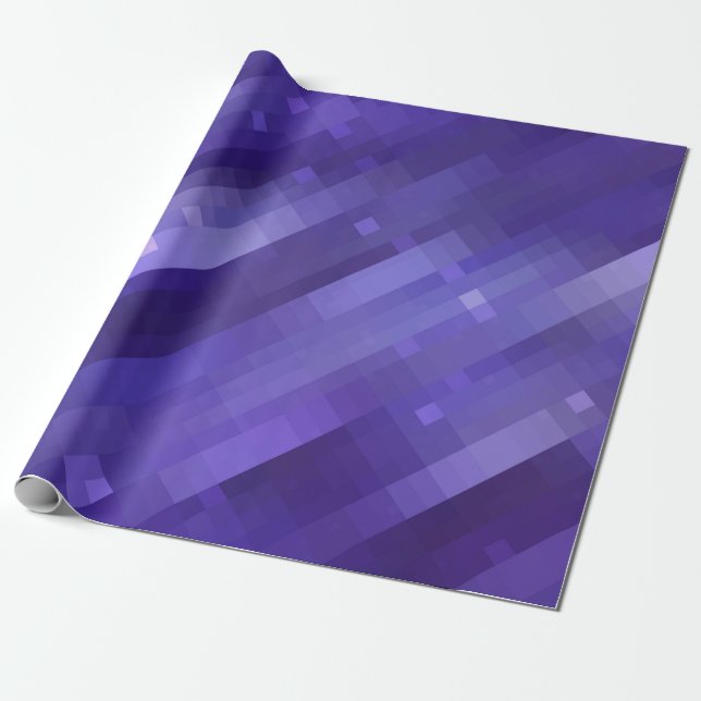 Bright abstract mosaic violet background with glos wrapping paper (Unrolled)