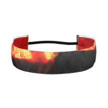 Bright abstract orange Non-Slip Headbands,Spring