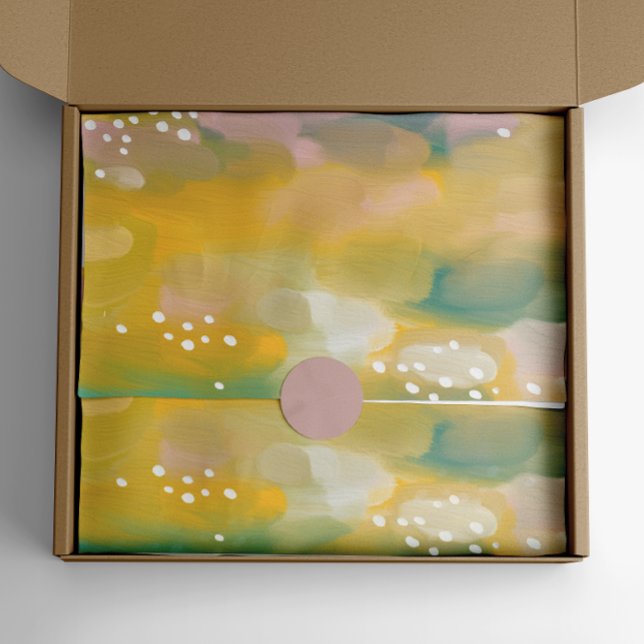Bright abstract painted. Yellow pink Brush stroke Tissue Paper (Creator Uploaded)