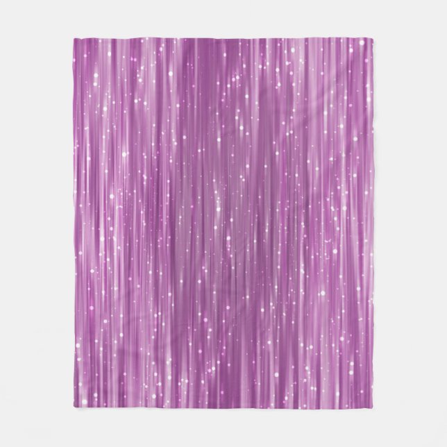 Bright abstract pink background with glitter fleece blanket (Front)