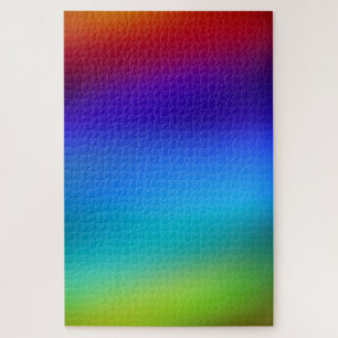Bright Abstract Rainbow Cool Minimalistic Gradient Jigsaw Puzzle