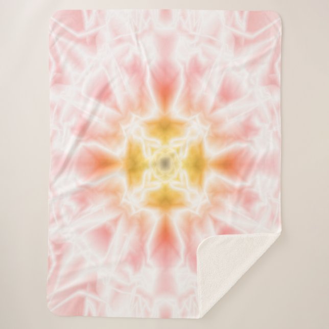 Bright Abstract Sherpa Blanket (Front)