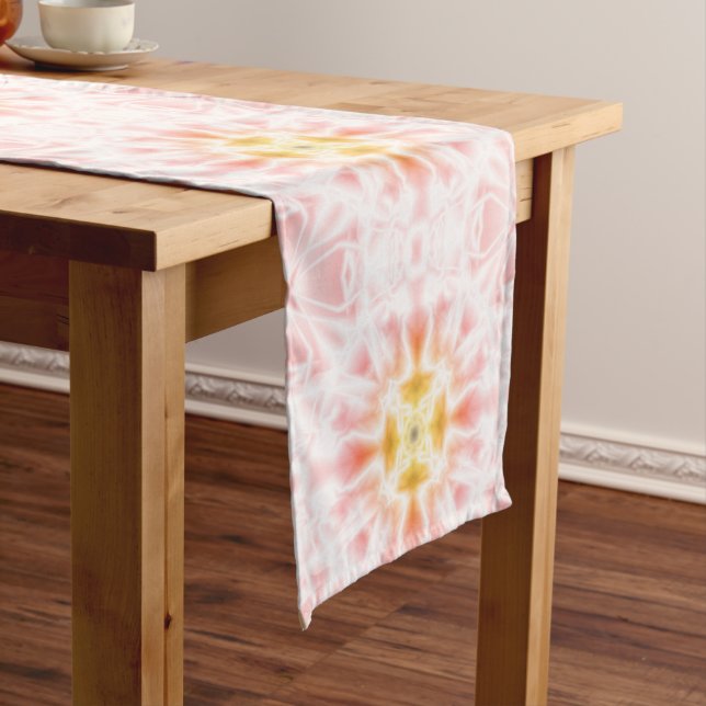 Bright Abstract Short Table Runner (In Situ)