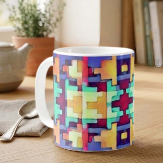 Bright Abstract Southwest  Coffee Mug (Creator Uploaded)